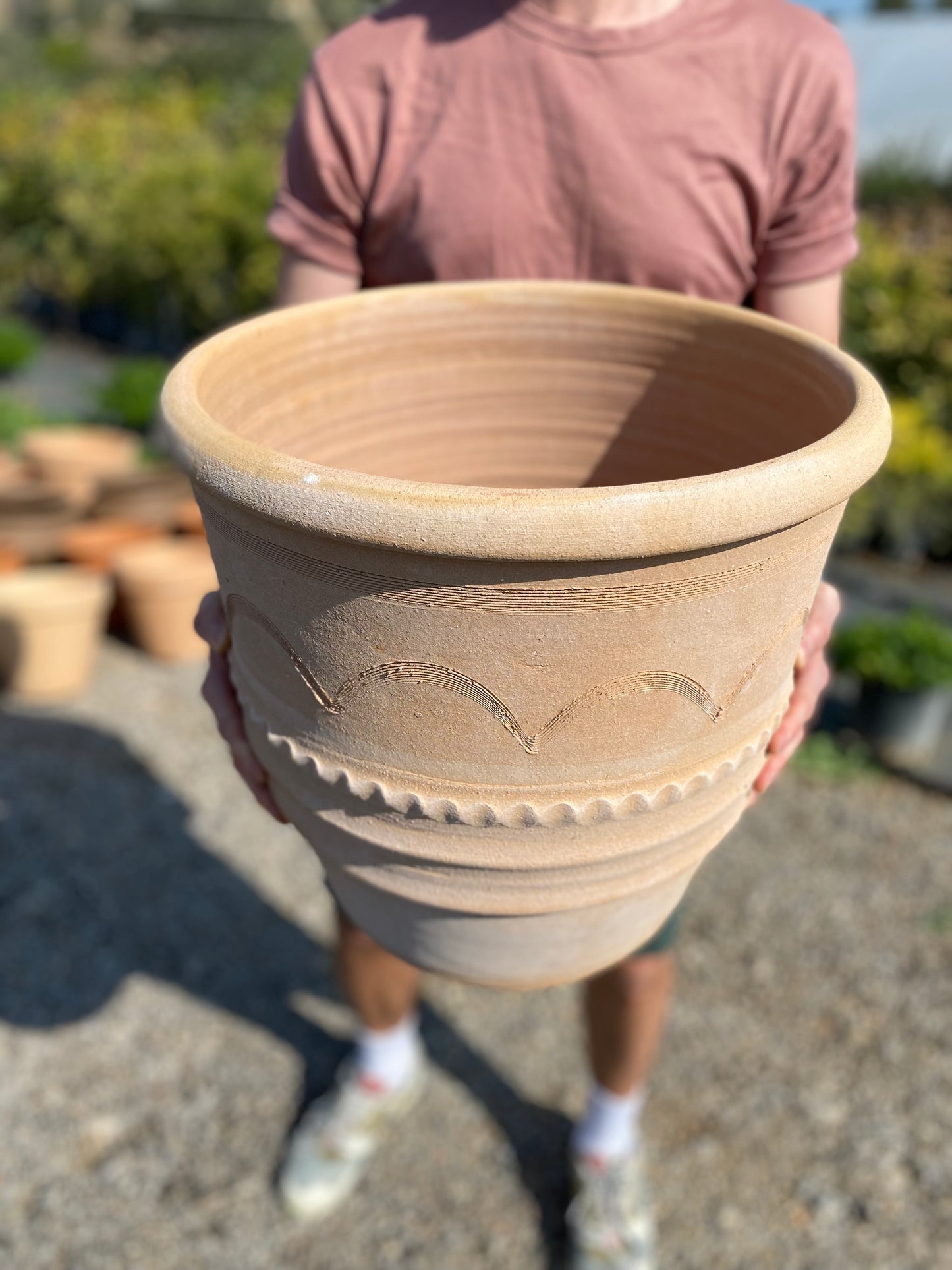 Κρητική κεραμική γλάστρα Ceramart Εξάρα (Ceramic pot)